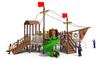 Wooden Outdoor Playground Pirate Ship Customize