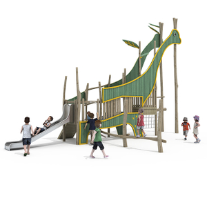 Customized Fine Quality Obstacle Adventure Outdoor Playground Wood Equipment Wooden Playset