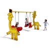 Giraffe Theme Kids Outdoor Playground Swing with Shark Seat