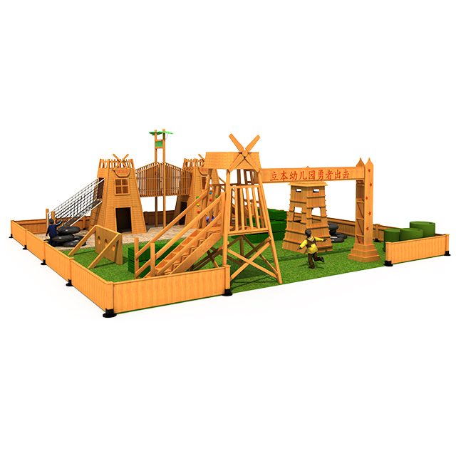 Kids Wooden Indoor Play Gym Multi Functional Climbing Equipment for Kids Large Climbing Frame With Slide And Swing
