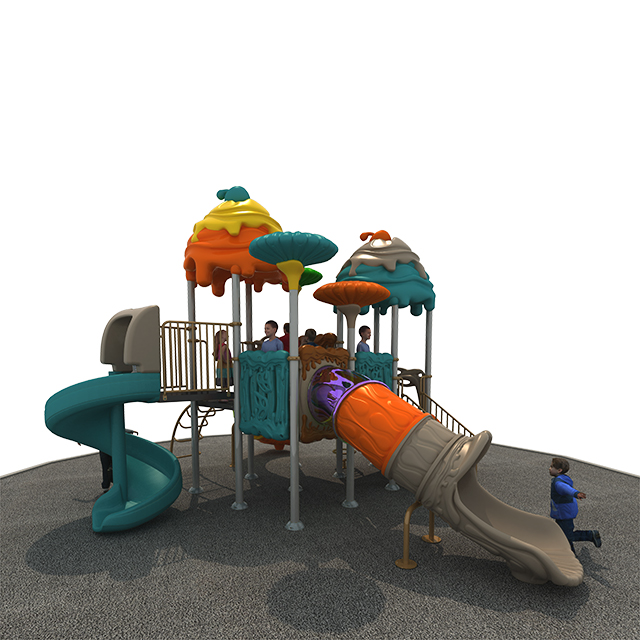 Outdoor Playground Facilities Plastic Slide Children's Park Design