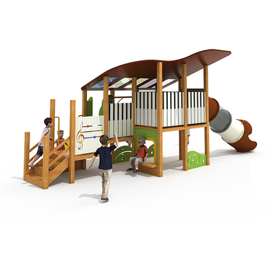 Music Theme Piano Style Preschool Wooden Outdoor Playground
