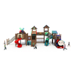 Outdoor Wooden Playset with Slide